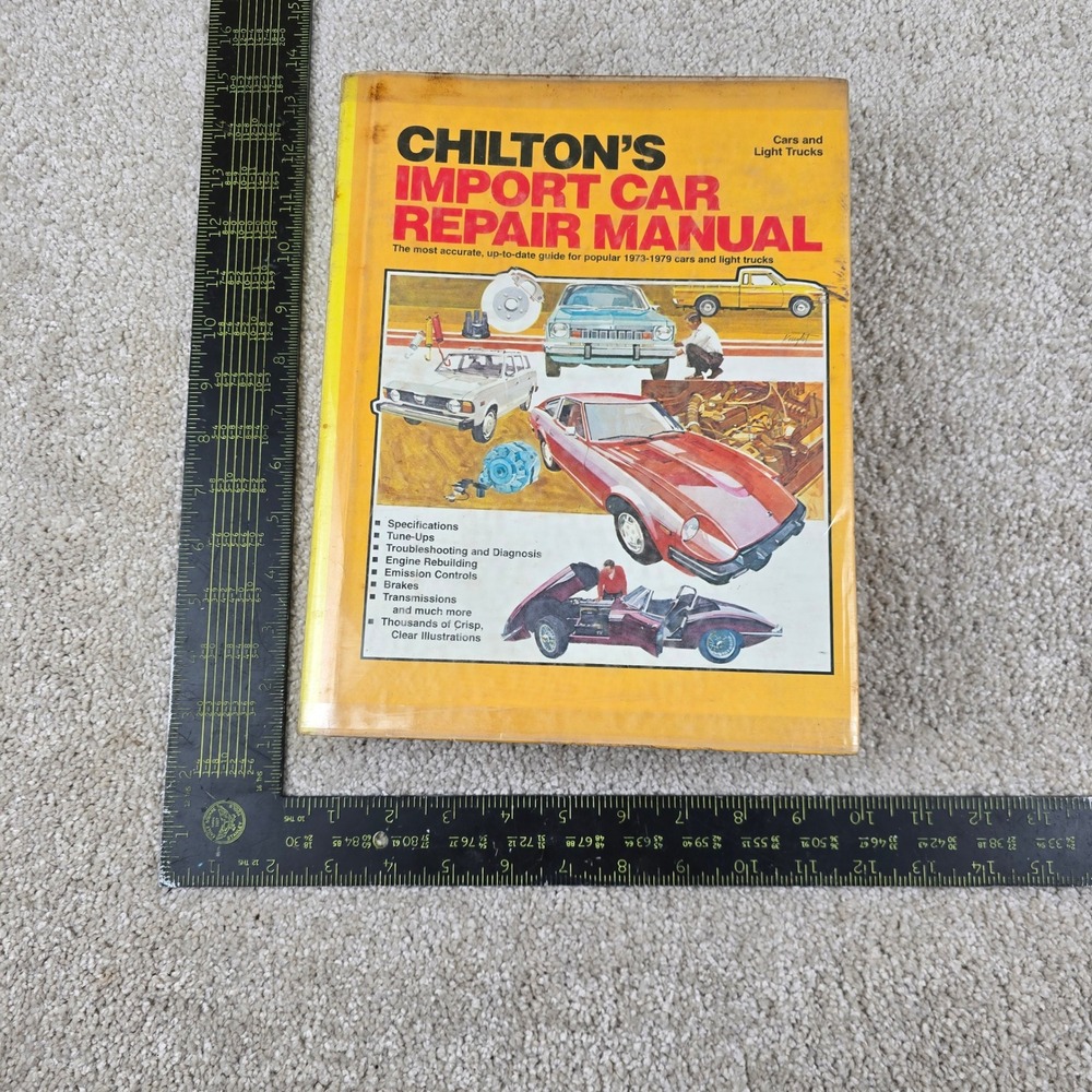 Chilton Repair Manual Yellow 1973-1979 Import Car Light Truck Hardcover